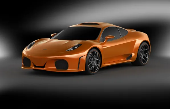 Картинка суперкар, orange, Novitec TuLesto