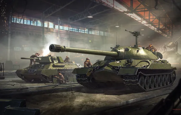 Люди, танки, военные, War Thunder