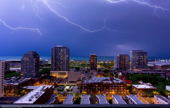 Chicago, Lightning, Skyline