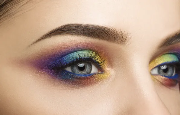 Картинка colors, style, eyes, makeup