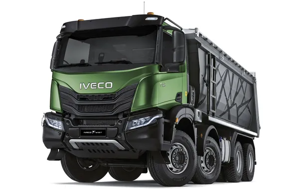 Машина, грузовик, белый фон, Iveco
