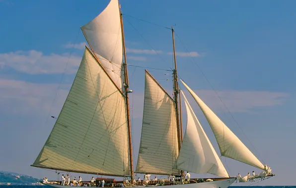 Море, небо, романтика, паруса