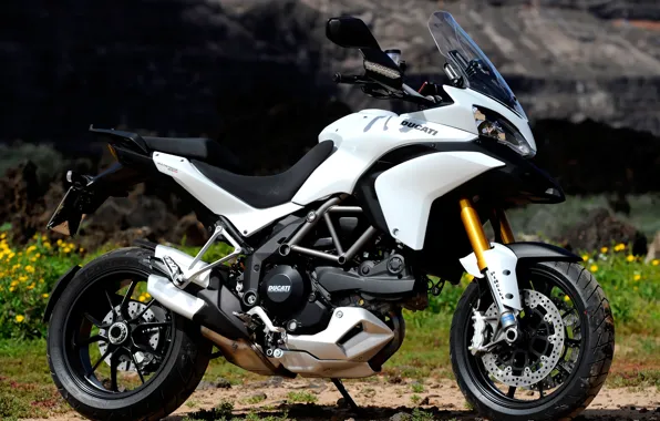 Картинка мотоцикл, ducati, спортивный, белый.