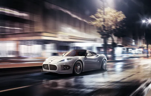 Картинка lights, white, supercar, Spyker, Spyker B6 Venator Concept