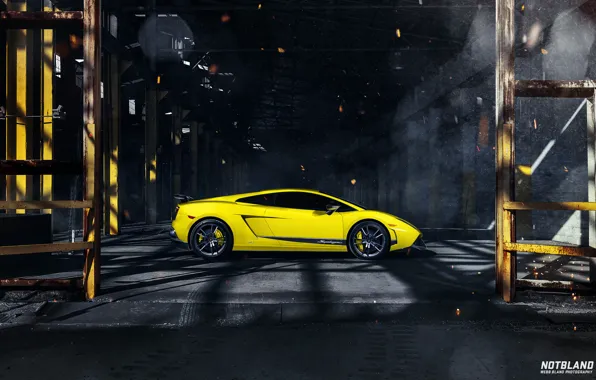 Картинка Lamborghini, Superleggera, Gallardo, диски, LP 570-4, бок, тонировка, notbland
