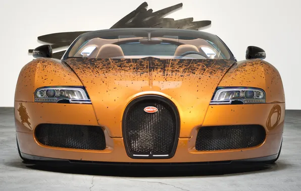 Картинка спорткар, автомобиль, Bugatti Veyron Grand Sport Venet