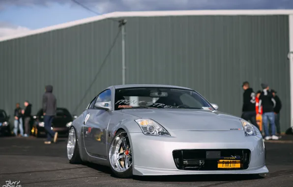 Nissan, wheels, 350z, japan, jdm, tuning, front, custom