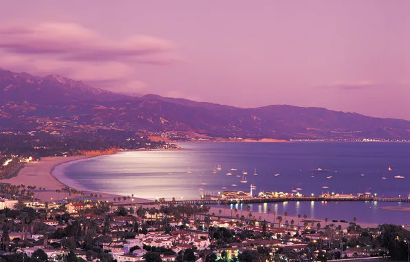 Картинка city, город, USA, California, Santa Barbara