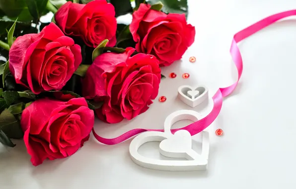 Любовь, цветы, розы, лепестки, valentine's day