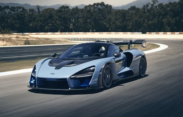 McLaren, скорость, суперкар, 2018, Senna, Victory Grey