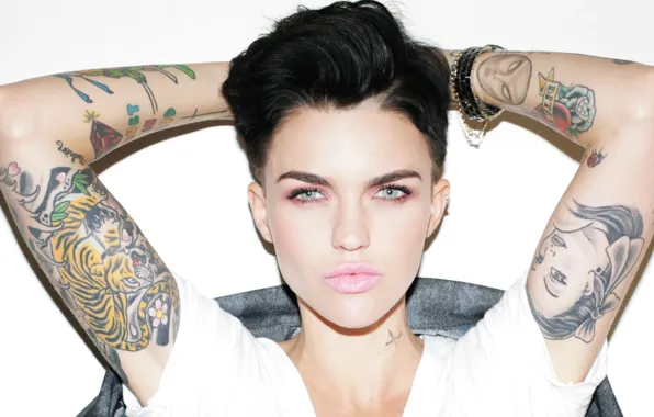 Картинка Tattoos, Style, Wallpapers, Ruby Rose, Beautiful