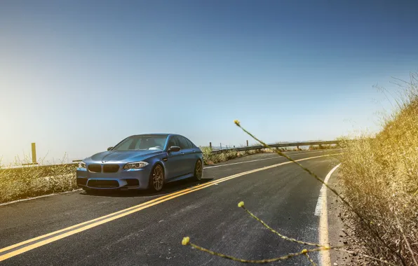 Картинка Blue, F10, Road, M5, Yellow lines