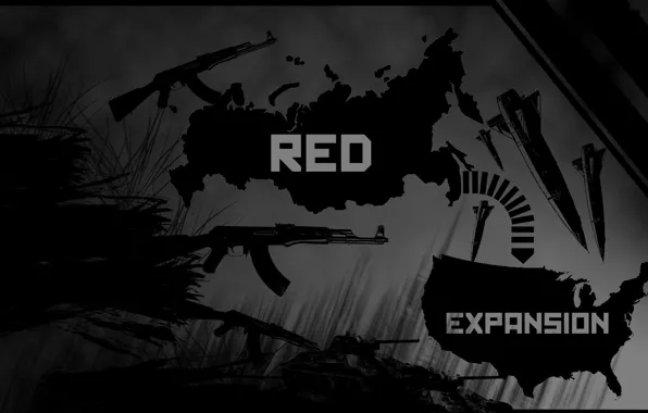 Картинка Red, танки, ак-47, expansion