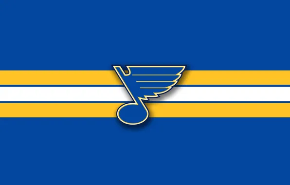 Крыло, эмблема, нота, нхл, nhl, St. Louis Blues, хоккейная команда, Сент-Луис Блюз