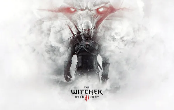 Обои Взгляд, Меч, Воин, Борода, Броня, Ведьмак, The Witcher.