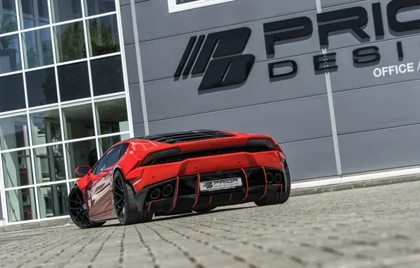 Lamborghini, вид сзади, 2018, Widebody, Prior-Design, Huracan, PDLP610WB, Aerodynamik-Kit