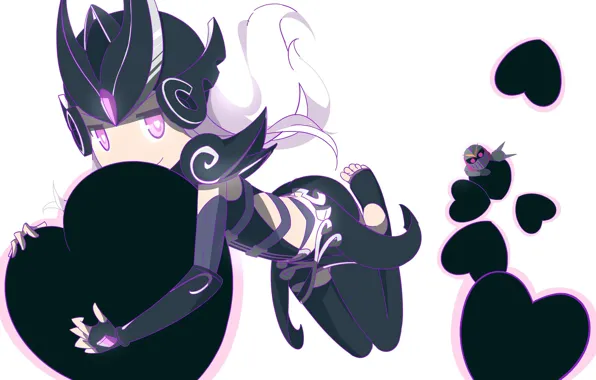 Девочка, сердечки, Syndra, League Of Legends