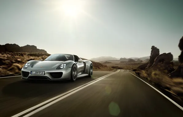 Дорога, скорость, Porsche, шоссе, 918