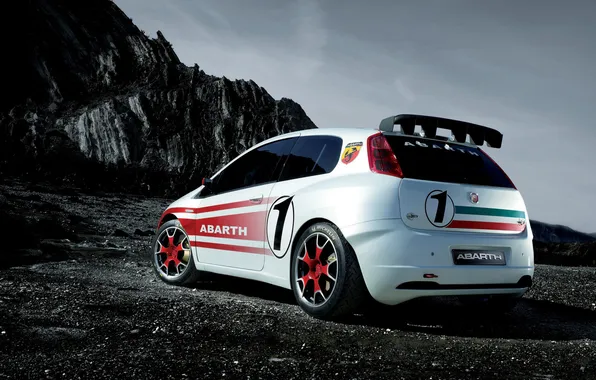 Картинка скалы, тюнинг, фиат, fiat punto abarth