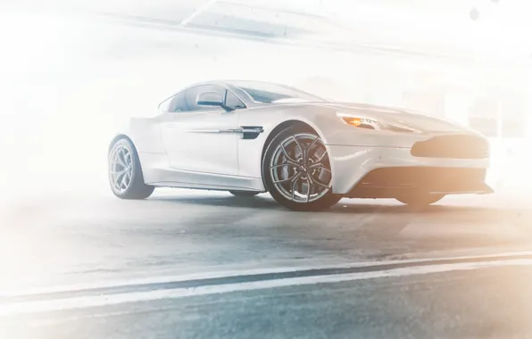 Картинка Aston Martin, серебристый, астон мартин, front, silvery, Vanquish, ванквиш, William Stern