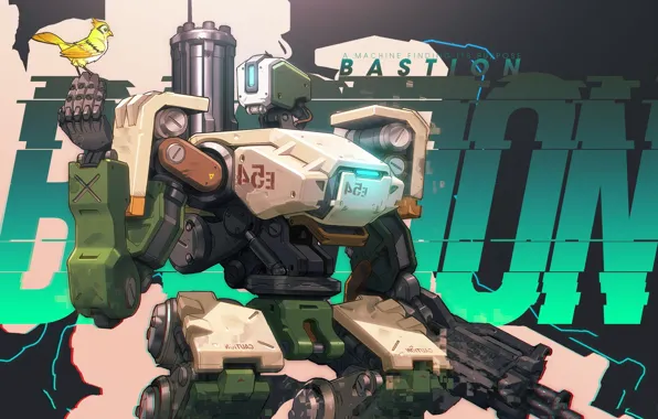 Blizzard, Wallpaper, Game, Bastion, Overwatch