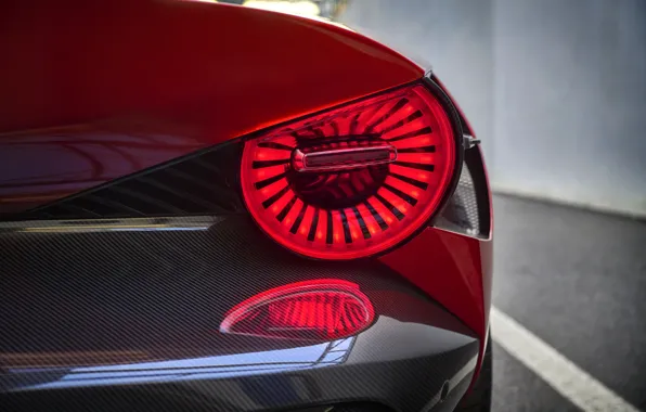 Картинка Alfa Romeo, 2023, taillights, Alfa Romeo 33 Stradale, 33 Stradale