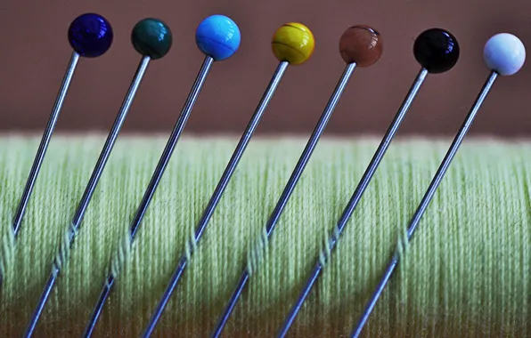 Нитки, булавки, pins