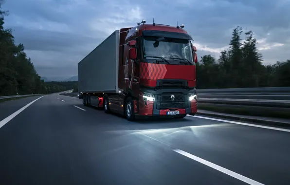 Road, evening, 2022, Renault Trucks, T - High 520