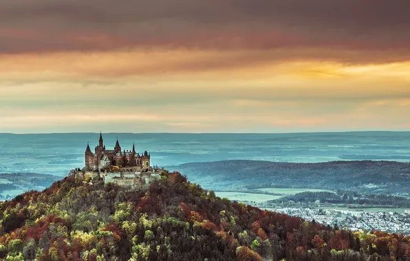 Картинка Germany, Burg Hohenzollern, Herbst