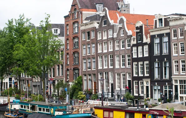Здания, Амстердам, Нидерланды, архитектура, Amsterdam, architecture
