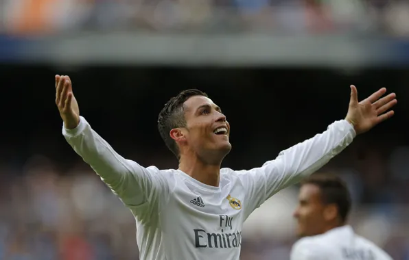 Картинка радость, футбол, победа, форма, Cristiano Ronaldo, футболист, football, CR7