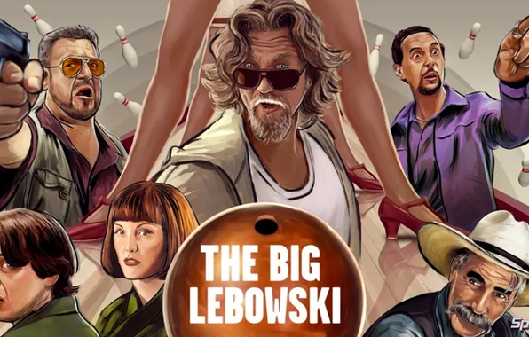 Картинка anime, cartoon, illustration, The Big Lebowski