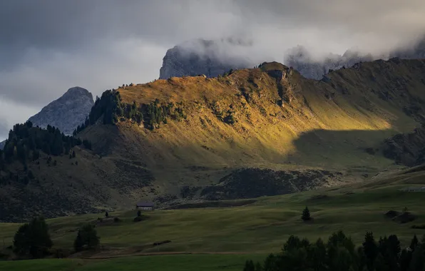 Green, colors, Europe, mountains, stones