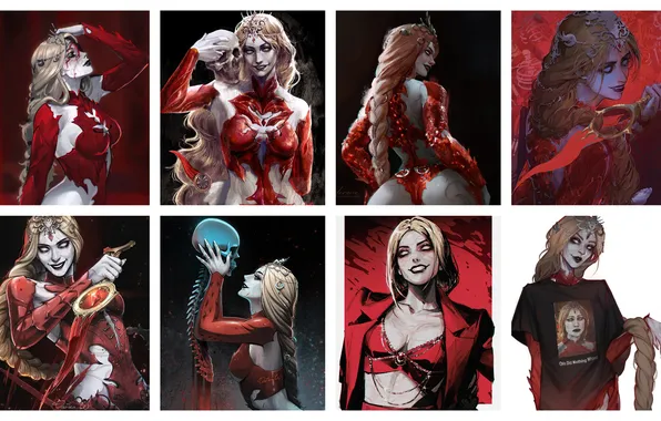 Female, Medium, Humanoid, Changeling, game art, Baldur's Gate 3, Orin the Red, Cult of Bhaal