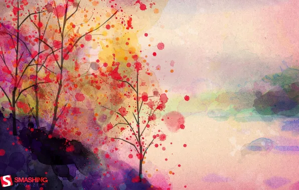 Картинка осень, листья, Деревья