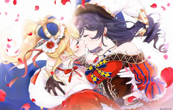 Девушки, Поцелуй, Принцесса, Принц, Love Live! School Idol Project, Спектакль