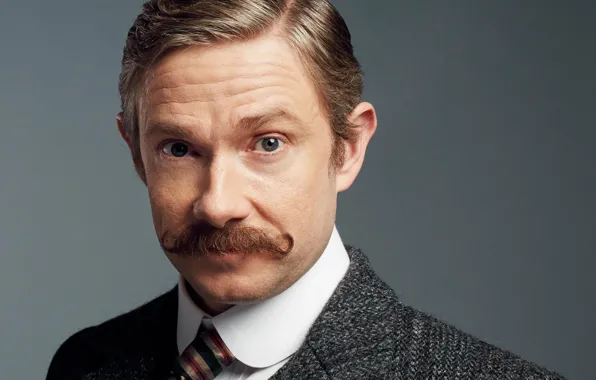 Усы, Мартин Фримен, Sherlock, Sherlock BBC, Sherlock Holmes, Джон Ватсон, Безобразная невеста, Sherlock (сериал)