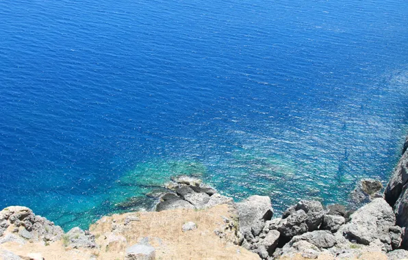 Море, вода, пейзаж, синий, природа, голубой, вид, красота