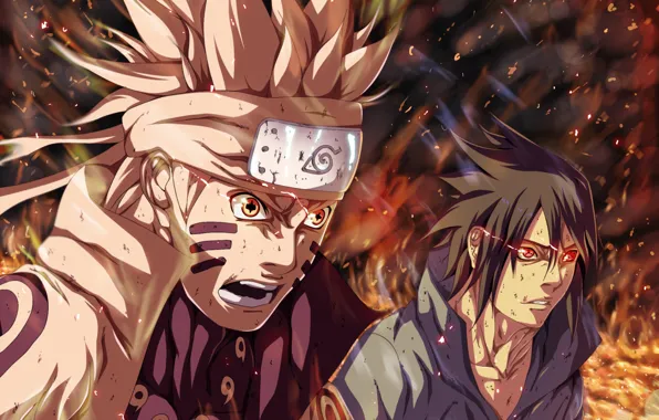 Наруто, Naruto, Саске Учиха, Наруто Узумаки