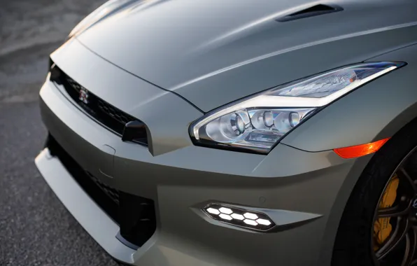 Картинка Nissan, GT-R, close-up, front, R35, Nissan GT-R T-spec