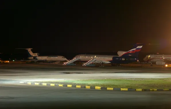 Картинка Аэропорт, Россия, Ту-154, Аэрофлот, Туполев, Пулково