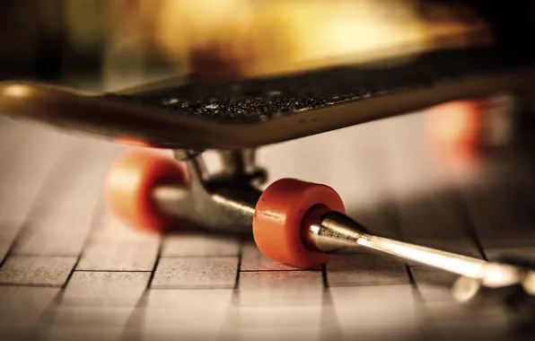 Макро, фон, skateboard
