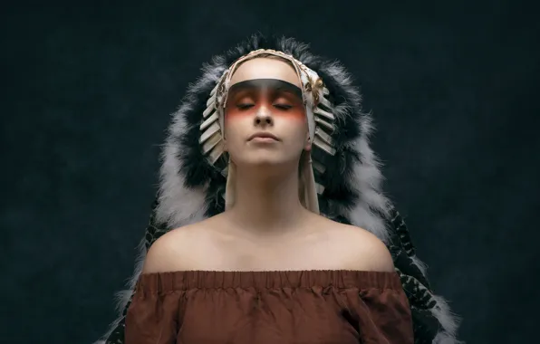 Девушка, стиль, портрет