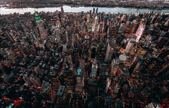 Картинка город, здания, дома, США, Нью Йорк, высотки