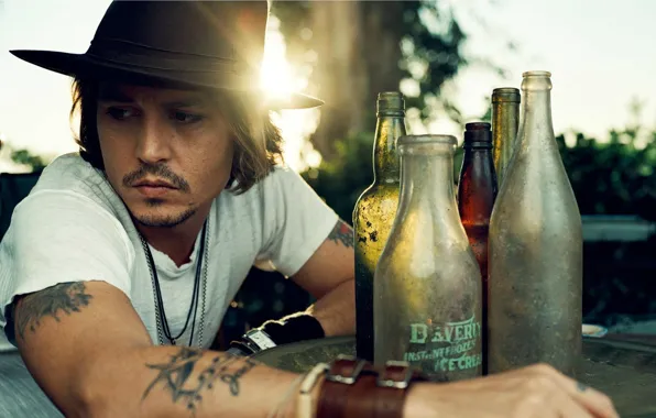 Картинка Johnny Depp, Шляпа, Джонни Депп, Мужчина, Актёр