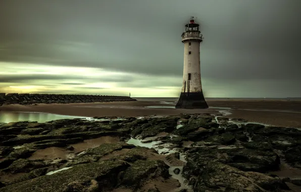 Картинка побережье, маяк, New Brighton