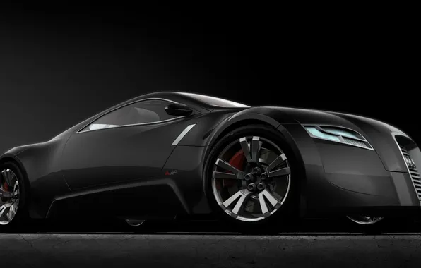 Concept, черный, матовый, Audi A-R0