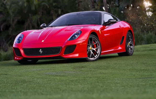 Ferrari, red, 599, GTO, front