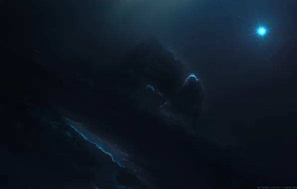 Звезды, Космос, Туманность, Звезда, Fantasy, Арт, Stars, Space