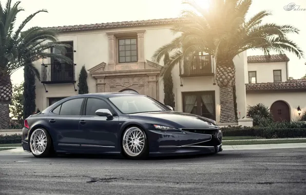 Синий, тюнинг, лексус, Lexus IS